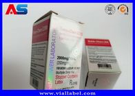 유리제 홀로그램 약 병, ISO9001를 위한 마분지 저장 10ml 작은 유리병 상자