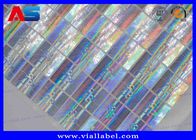 10ml 은색 홀로그램 훼손 방지 안전 라벨 스크래치 오프 코드 3D 홀로그램 프린팅