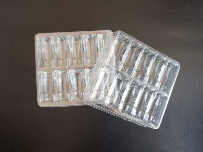 PVC 투명한 기포 트레이를 주식 4로 포장하는 의학 2 밀리람베르트 병