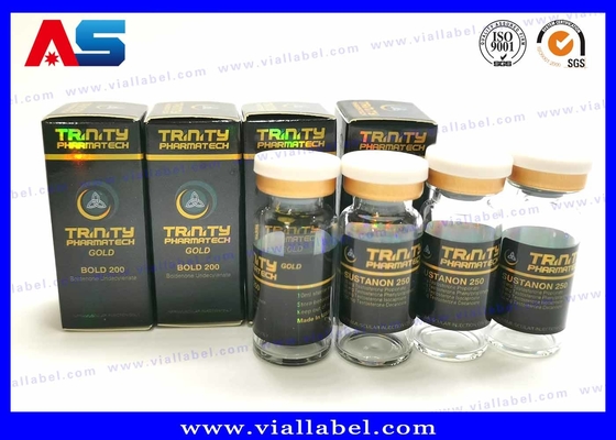 의약품 펩타이드 SARMS 종이 수송품 포자 상자 홀로그램 로고 UV 코팅 10ml 병 라벨