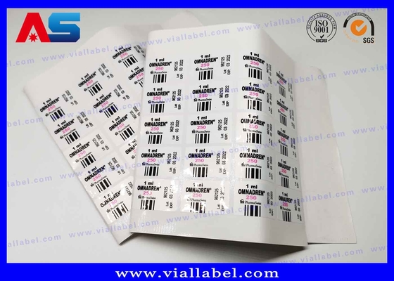 펩타이드 병 의약품 라벨 인쇄 멜라노탄 2 4C 2ml 주사 병 병