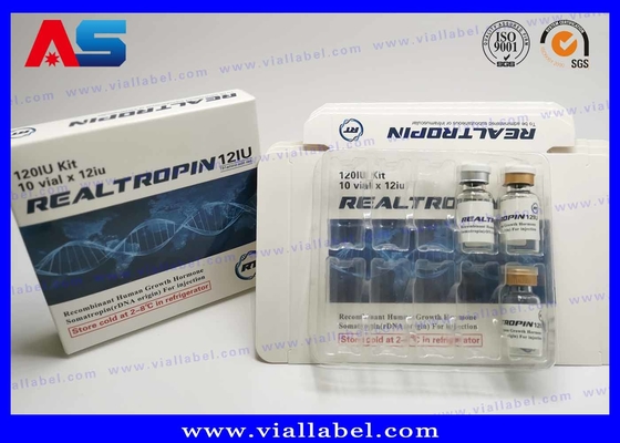 2ML / 3mL / 5mL / 10mL 포장 Hcg 종이 상자 라벨 및 플라스틱 블러스터 주문 제작
