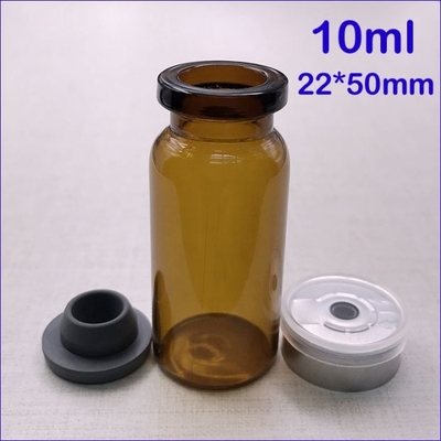 의약품 실험실 유리 용품 빈 유리 병 투기기와 플라스틱 캡 10ml 작은 유리 병