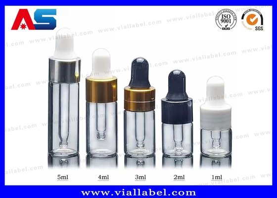 4ml / 5ml 방울병 약국 기름 보관용 스크루 뚜?? 이 있는 유리 병