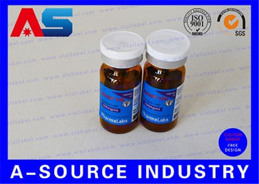 은 포일이 RX 10ml 작은 유리병에 의하여 실험실 주입 다수 복용량 작은 유리병 Boldenone Undecenoate를 위한 금속 인쇄이라고 레테르를 붙입니다