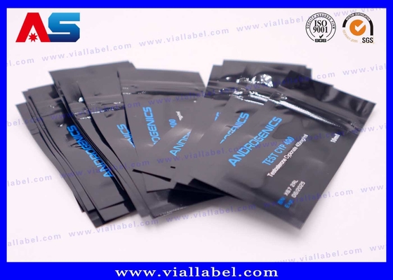 검정 인쇄 알루미늄 엽지 봉지 10ml 병 안드로겐틱스 테스트 Cyp 10ml 병