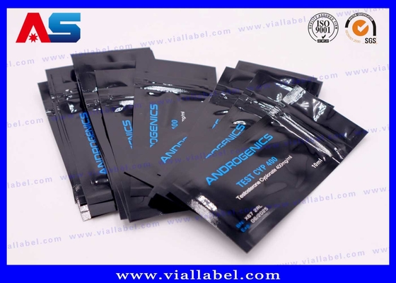 검정 인쇄 알루미늄 엽지 봉지 10ml 병 안드로겐틱스 테스트 Cyp 10ml 병