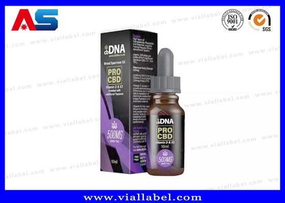 프로 CBD 패키지 박스 및 라벨 DNA 오일 드롭퍼 병 라벨 및 박스 인쇄 공장