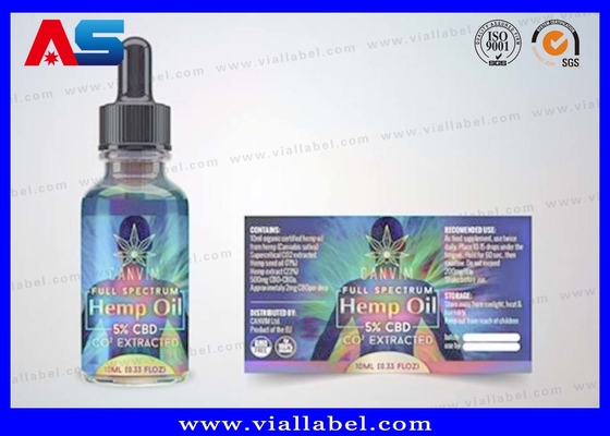 프로 CBD 패키지 박스 및 라벨 DNA 오일 드롭퍼 병 라벨 및 박스 인쇄 공장
