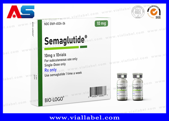 세마글루타이드 2ml 방울 상자 UV 반짝이는 라미네이트 및 사용자 지정 디자인으로 인쇄