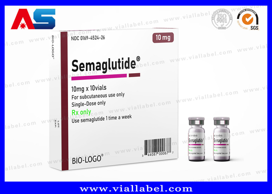 세마글루타이드 2ml 방울 상자 UV 반짝이는 라미네이트 및 사용자 지정 디자인으로 인쇄