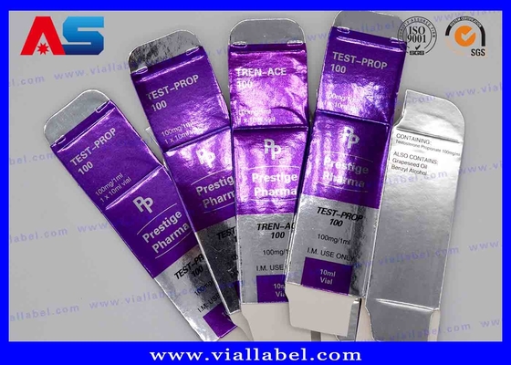 의약품 패키지용 금속 은 엽 인쇄가 있는 맞춤형 10ml 방울 포장 상자
