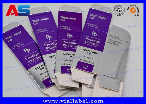의약품 패키지용 금속 은 엽 인쇄가 있는 맞춤형 10ml 방울 포장 상자