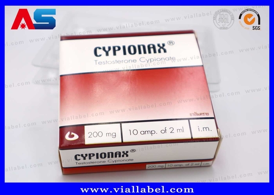 CMYK 의약품 포장 상자 1ml Ampules 10 Ampules 종이 상자 및 플라스틱 트레이
