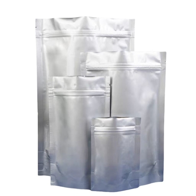 알루미늄 엽지 가방 MOQ 100pcs 알루미늄 은 지프 잠금 가방 50 대