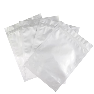 알루미늄 엽지 가방 MOQ 100pcs 알루미늄 은 지프 잠금 가방 50 대