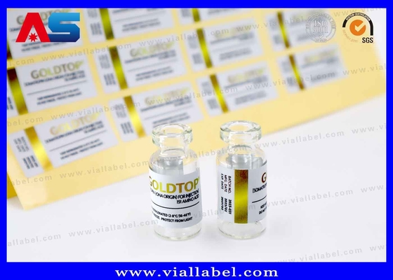 10ml 식구 표지 금 톱 병 물 인쇄 금 엽 효과 강한 접착성 방수