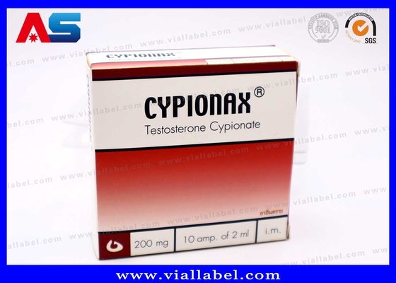 사용자 정의 10ml 병 상자 10 병의 플라스틱 트레이와 ampoules 반 위조 인쇄