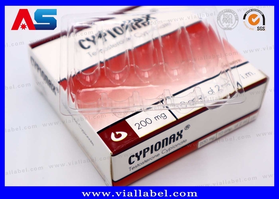 사용자 정의 10ml 병 상자 10 병의 플라스틱 트레이와 ampoules 반 위조 인쇄