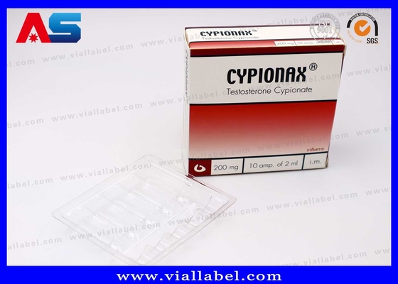 사용자 정의 10ml 병 상자 10 병의 플라스틱 트레이와 ampoules 반 위조 인쇄