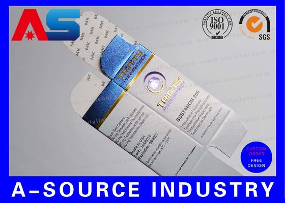 사용자 지정 제작 10 Ml 병 보관 상자 두 면 인쇄 UV 매트 마무리 보디빌딩 / 펩타이드 포장