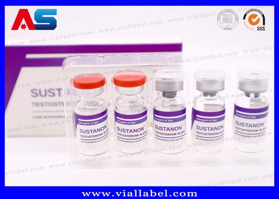10ml 플라스크 라벨은 방수 백색 진주 필름으로 만들어졌습니다 강한 접착제 의약품 사용자 지정 디자인