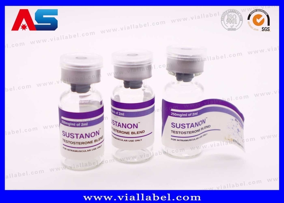 10ml 플라스크 라벨은 방수 백색 진주 필름으로 만들어졌습니다 강한 접착제 의약품 사용자 지정 디자인