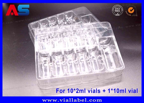 10 x 2ml 방울 + 1 x 10ml 방울을 위한 PET 투명 블러스터 포장을 위한 트레이