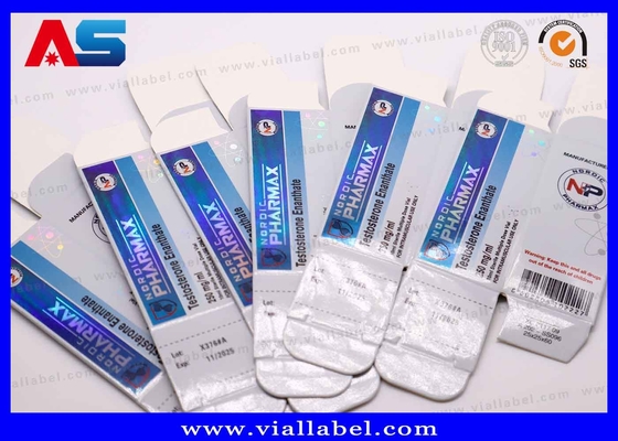 재활용 가능한 PET 삽입이 있는 홀로그램 10ml 병 상자