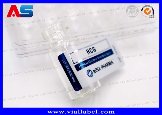 2ml 소형 주사 병 라벨, 매트 맞춤형 Hcg 병 라벨 인쇄 의약품 패키지