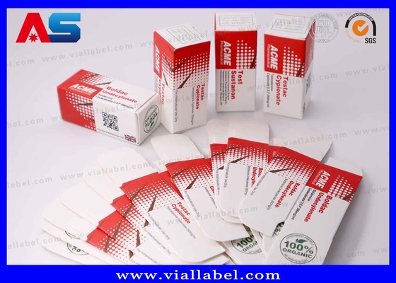 고품질 Hcg 소형 바이알 및 상자 인쇄, 2ml 바이알 2개용 펩타이드 종이 상자 패키지