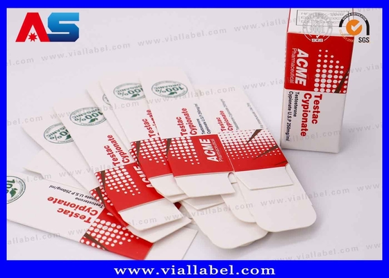 고품질 Hcg 소형 바이알 및 상자 인쇄, 2ml 바이알 2개용 펩타이드 종이 상자 패키지