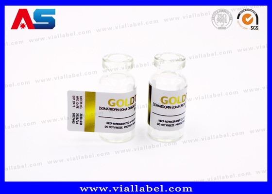 강력 접착 10ml 바이알 스티커 금박 인쇄 주사 동결건조 펩타이드용