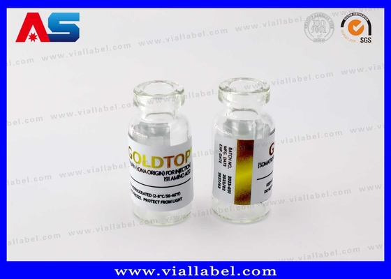 강력 접착 10ml 바이알 스티커 금박 인쇄 주사 동결건조 펩타이드용