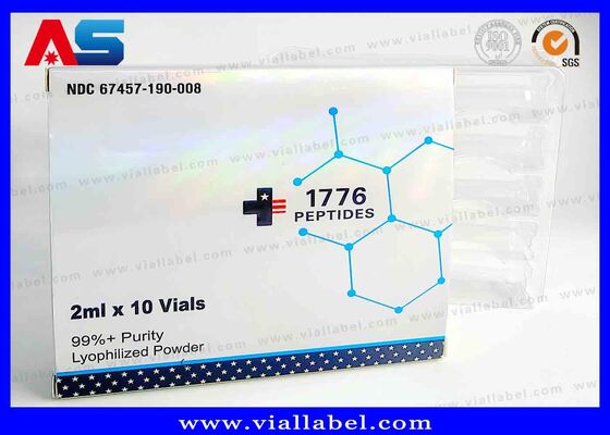 BPC 홀로그래픽 레이저 작은 상자, 약품 상자 2 병 3ml 인쇄
