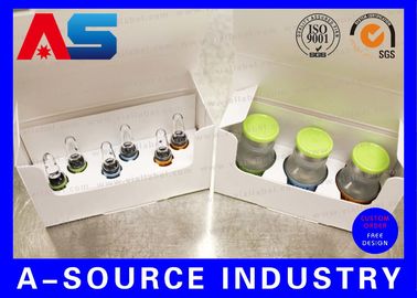 사용자 정의 홀로그램 인쇄 2ml 비아 저장 상자 펩타이드 BPC 10 x 2ml 플라스틱 트레이와 함께