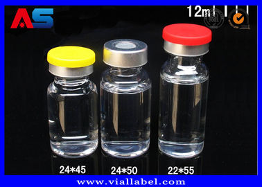 스테로이드에 대 한 Stapper 뚜껑을 가진 22 * ​​45mm 유리 병 10ml 유리 병