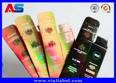 마분지 테스토스테론 Phenylpropionate 10ml 병은 광택 있는 끝 돋을새김 로고를 가진 인쇄 홀로그램 포일을 상자에 넣습니다