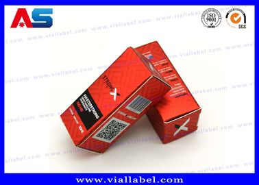 적색 10ml 오일 용 병 병 펩타이드 포장 크기 3*3*6CM 10ml 병 라벨