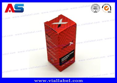 적색 10ml 오일 용 병 병 펩타이드 포장 크기 3*3*6CM 10ml 병 라벨