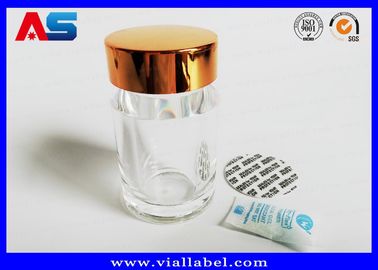 투명한 아크릴 플라스틱 알약 병 금 뚜??, 빈 알약 병 작은 플라스틱 알약 용기