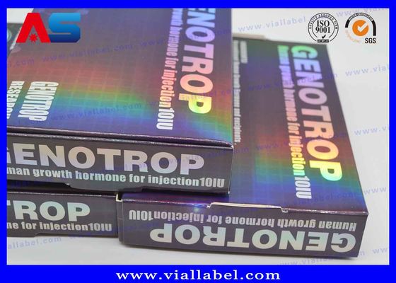 사용자 정의 홀로그램 인쇄 2ml 비아 저장 상자 펩타이드 BPC 10 x 2ml 플라스틱 트레이와 함께