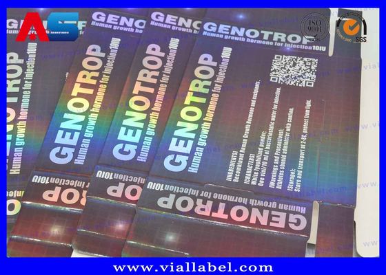 사용자 정의 홀로그램 인쇄 2ml 비아 저장 상자 펩타이드 BPC 10 x 2ml 플라스틱 트레이와 함께