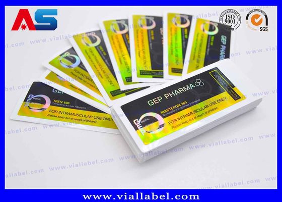 CMYK 인쇄 홀로그램 HCG 플라자 라벨 두께 50um 100 태블릿 라벨