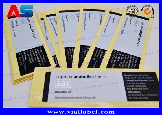 관례 30ml 작은 유리병 상표는 Pharma 급료 펩티드 약학 상표 스티커를 위한 알루미늄 호일 인쇄를 솔질했습니다