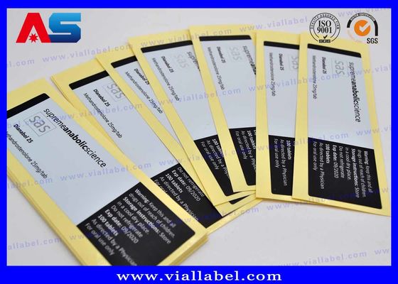 CMYK 인쇄 홀로그램 HCG 플라자 라벨 두께 50um 100 태블릿 라벨