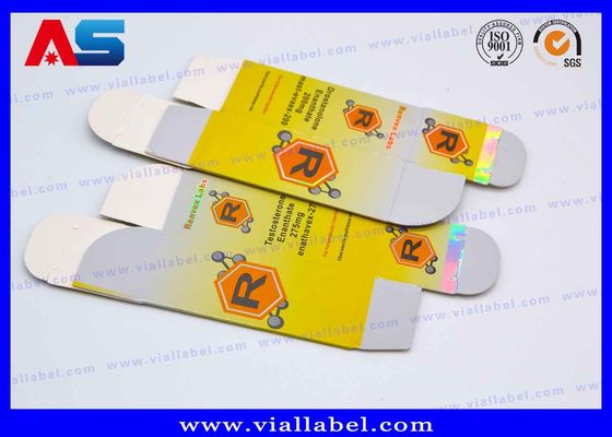 카드보드 보관 10ml 병 상자 유리 홀로그램 의약품 병, ISO9001 의약품 포장 상자