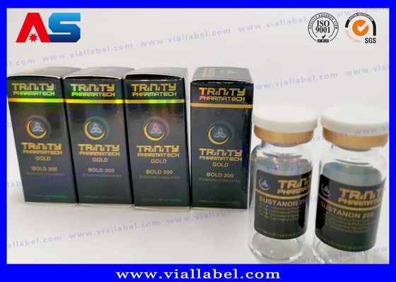 유리제 약병을 위한 10ml 주문 작은 유리병 상표를 인쇄하는 CMYK