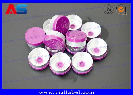 10ml 유리 주사 병 플립 오프 캡 20mm 플라스틱 알루미늄 재료 사용자 지정 캡