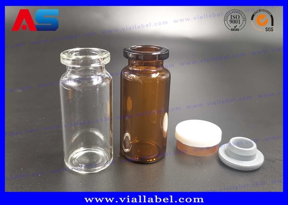 투명한 병 10ml 작은 유리 병 24mm 너비 45mm 높이 BIO 테스트용 2ml 유리 병